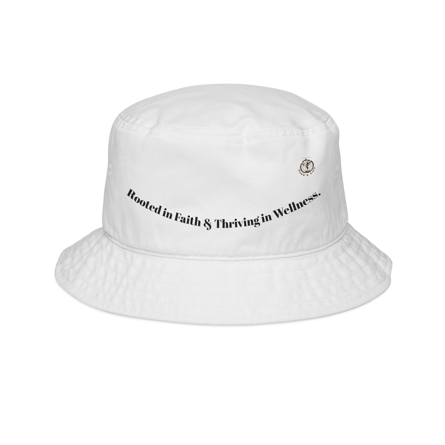 Bucket Hat (Embroidery) "Rooted in Faith & Thriving in Wellness"