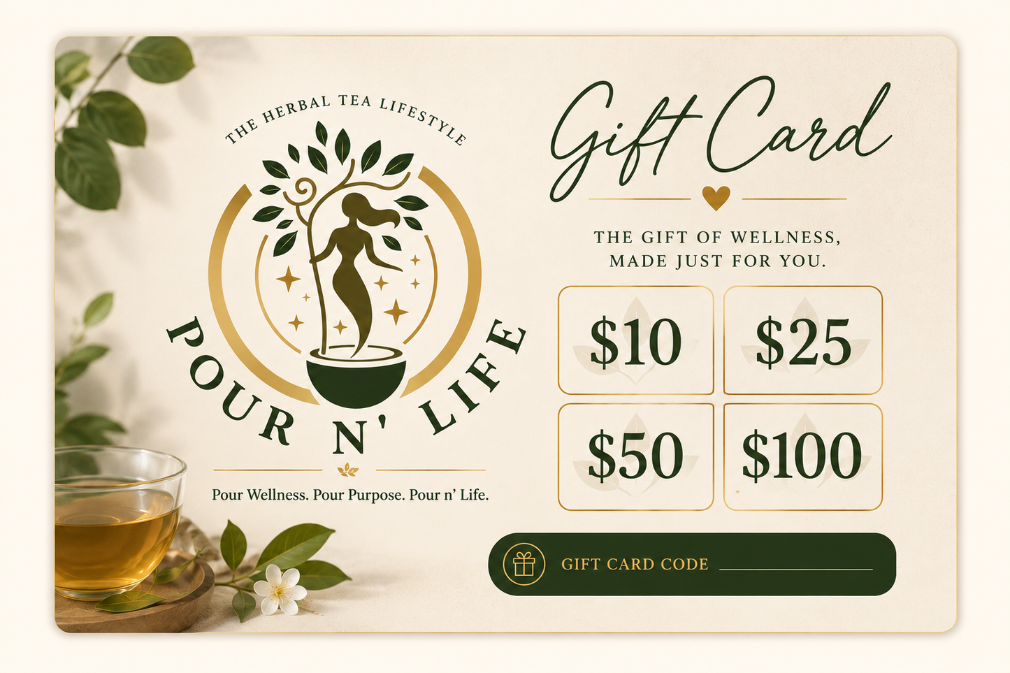 Wellness Journey Gift Card 🌿