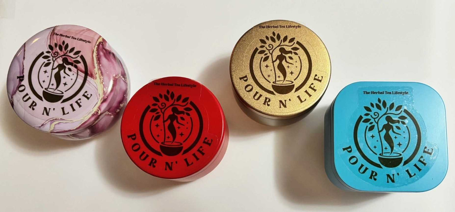Durable Quality - Pour n' Life Small Metal Tin Canisters