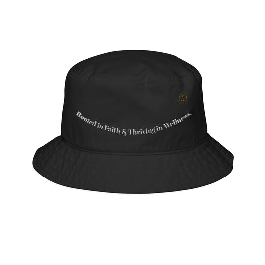Bucket Hat (Embroidery)  "Rooted in Faith & Thriving in Wellness"
