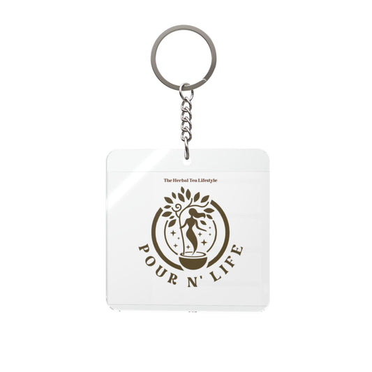 Pour N' Life Square Keychain — Tea Swag