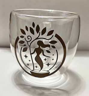 Double-Walled Glass Cup with Handles
