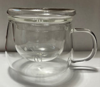 Elegant Glass Tea Cup with Infuser