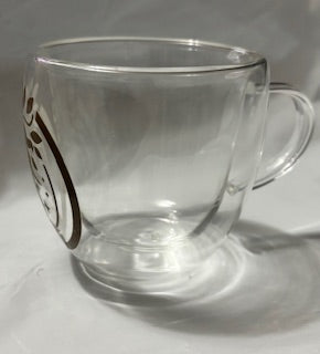Double-Walled Glass Cup with Handles - Side