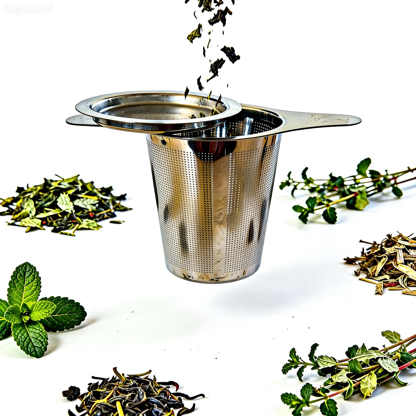 Stainless Steel Tea Infuser with Dual Handles
